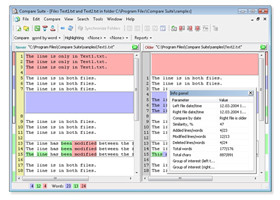 Compare Suite is an utility that enables you to merge texts, compare files of different types, compare folders, generate easy readable reports. It is fast and reliable tool for text audit and review.