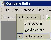 By keywords compare method